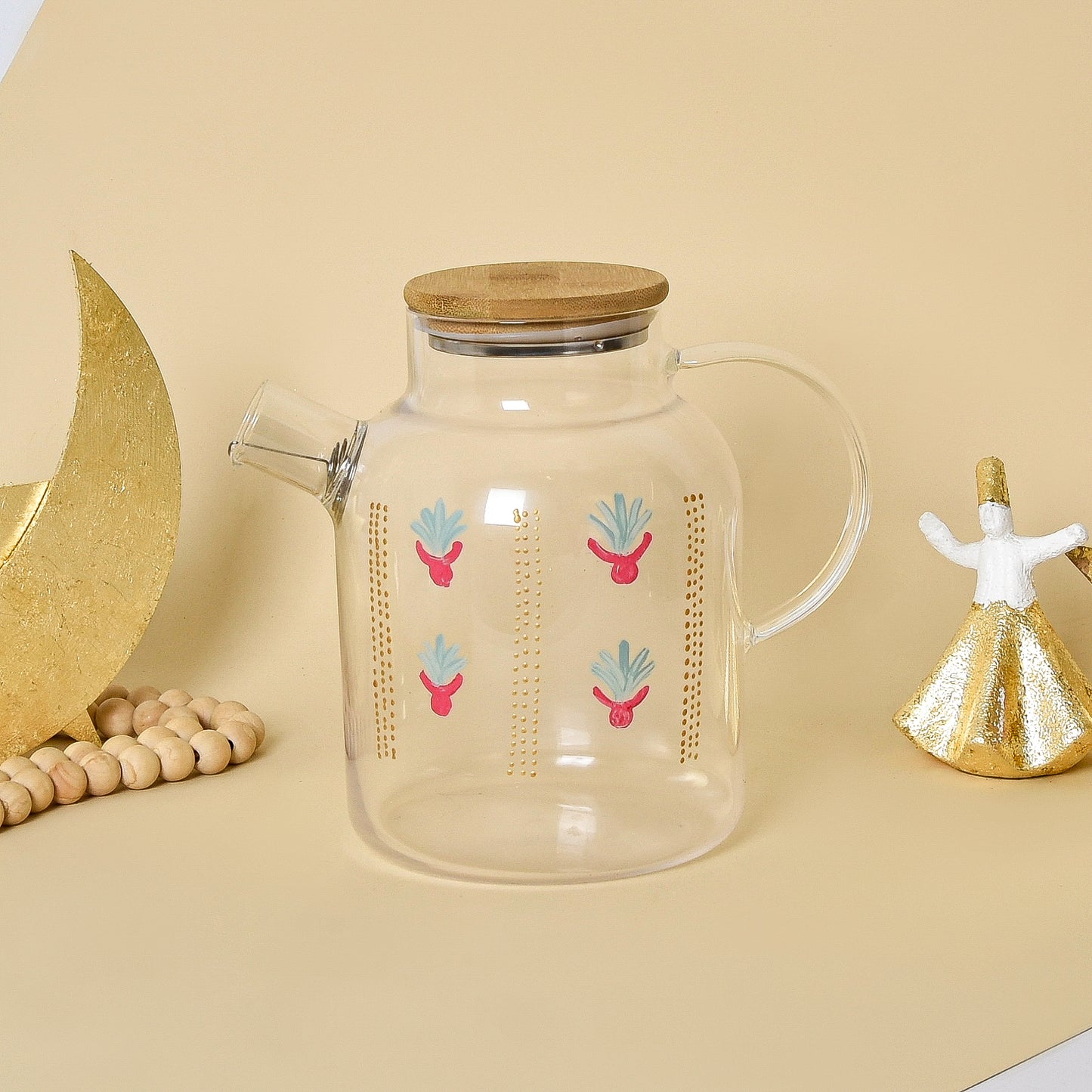 Bedouin Cups and Gold Leaf Crescent – Teapot