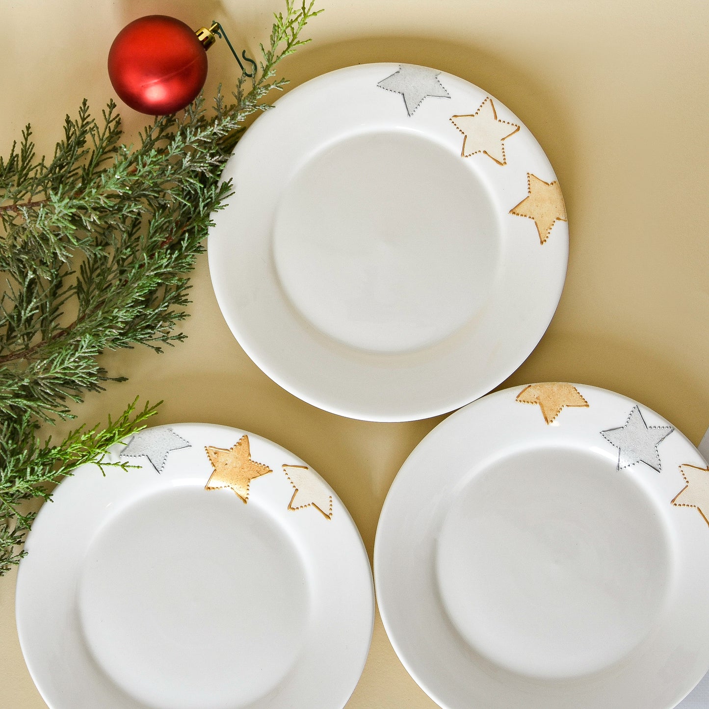 Mixed Stars Accents – Dessert Plates (Set of Six)