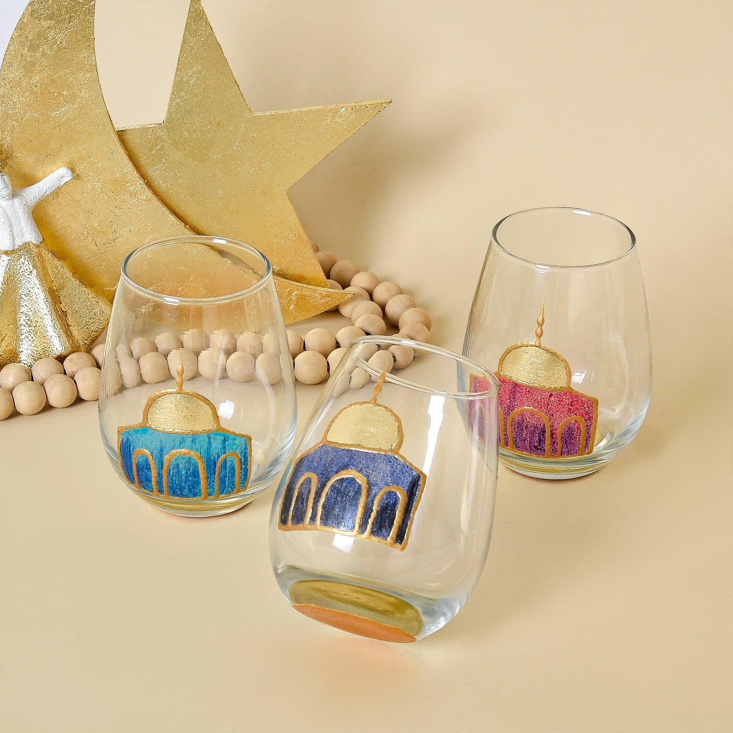 Golden Dome - Water Glasses Set of Six