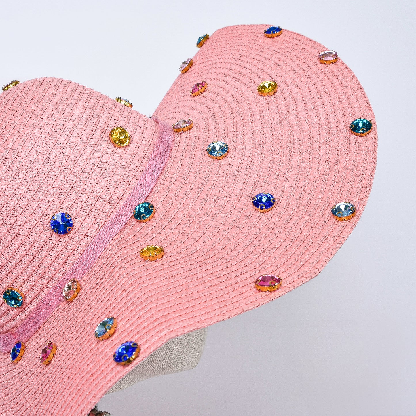 Big Pink Hat with Rhinestones