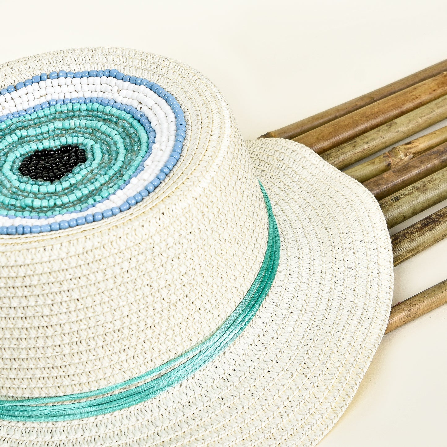 Blue Eye Sequin Colorful Hat