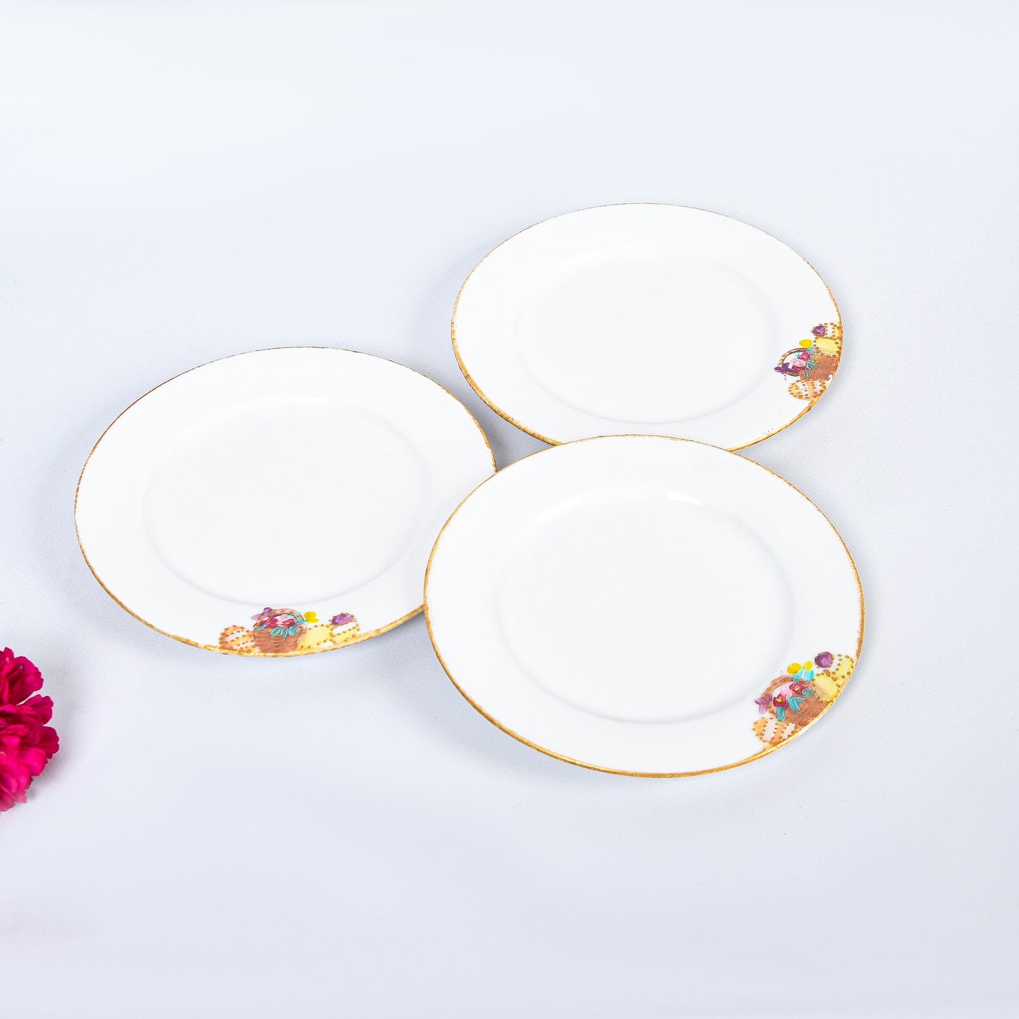 Easter Bunny in a Basket Dessert Plates set of six