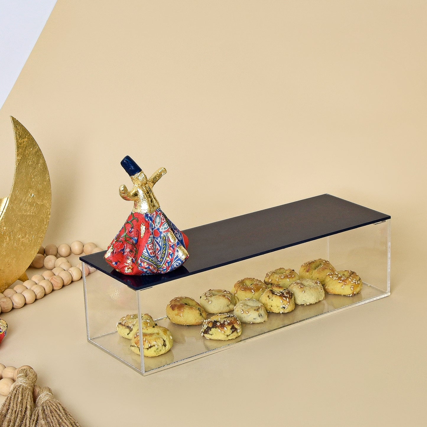 Egyptian Khayamiah Dervish with Gold Leaf – Acrylic Rectangular Box