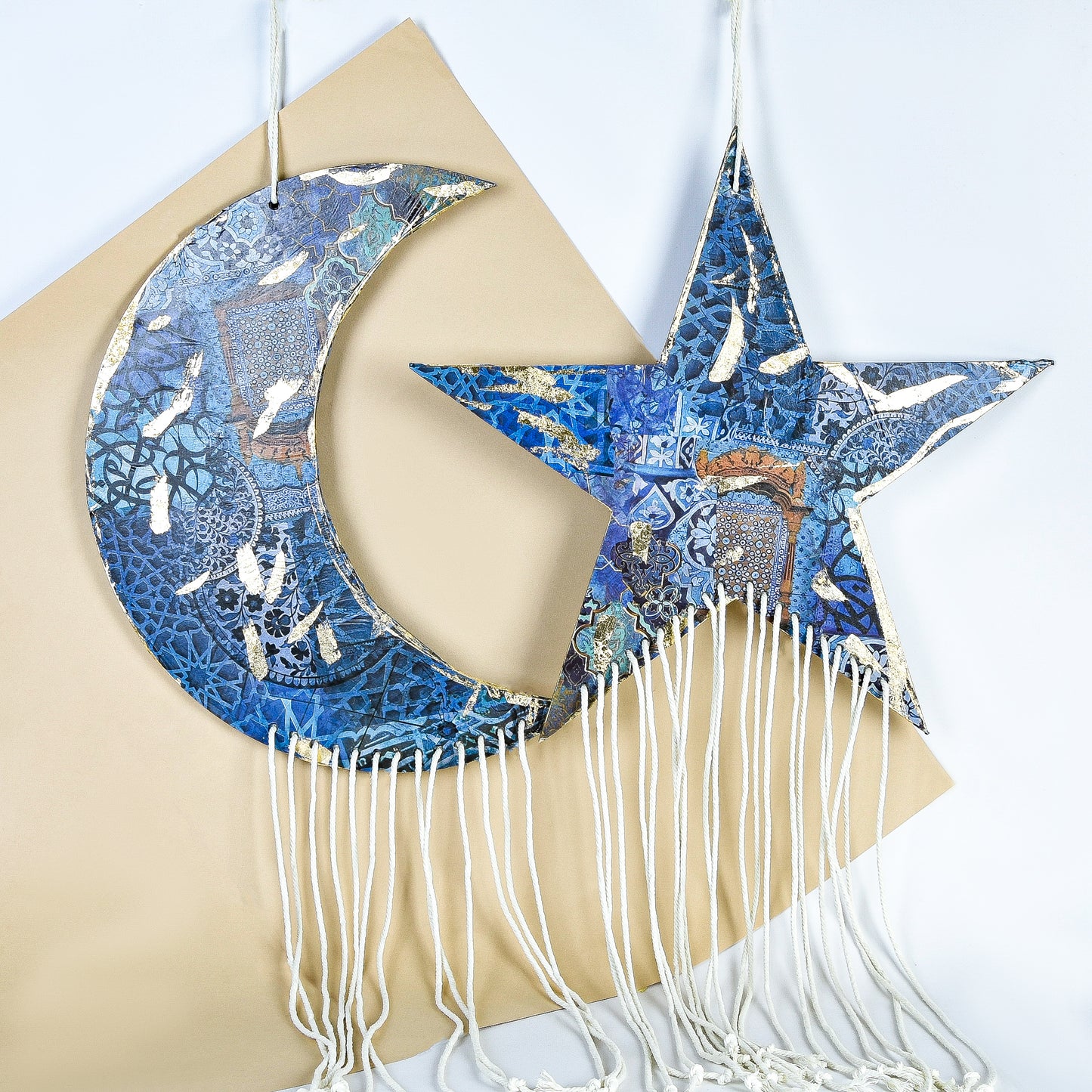 Big Moon & Star Wall Ramadan Tray 45CM
