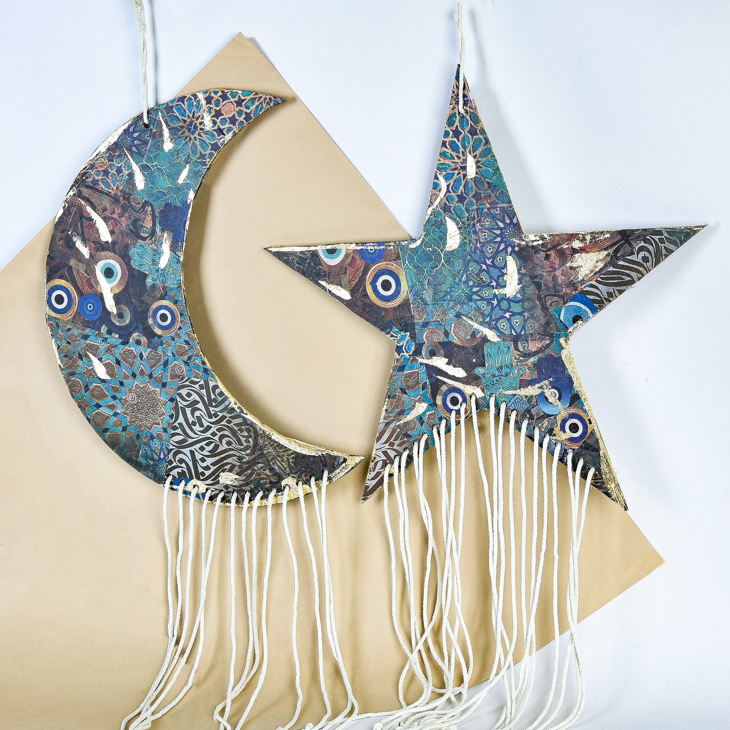 Big Moon & Star Wall Ramadan Tray 45CM