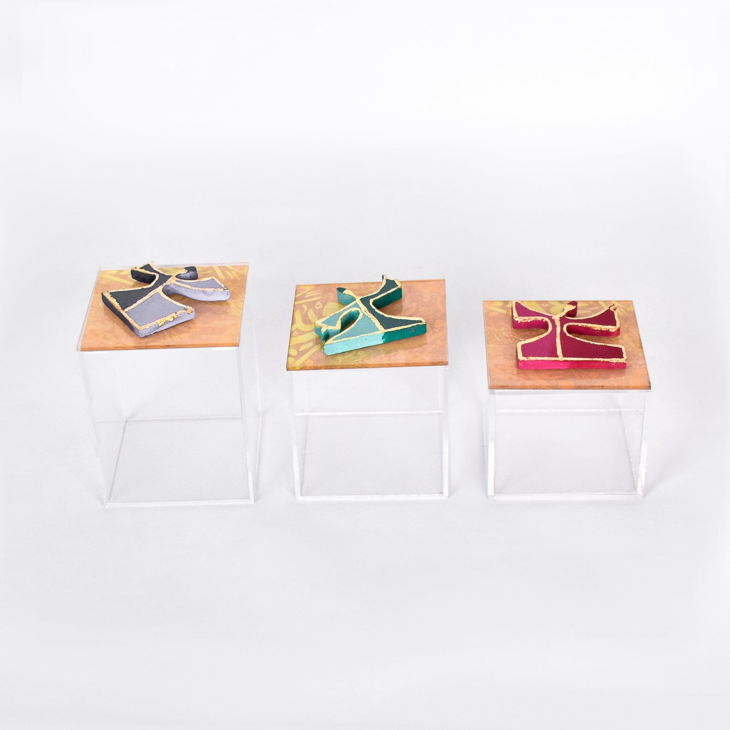 The Trio Dancing Dervish Plexi Boxes set of 3