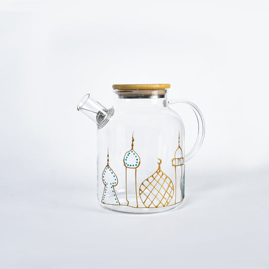 Islamic Village Gold Outline Teapot