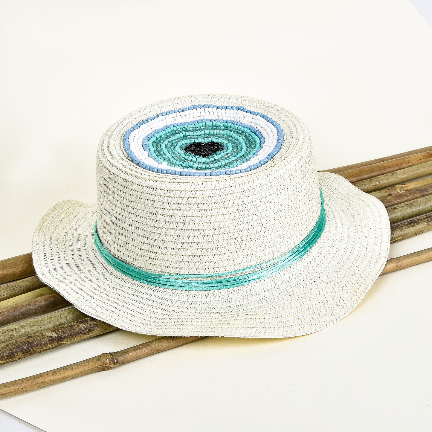 Blue Eye Sequin Colorful Hat