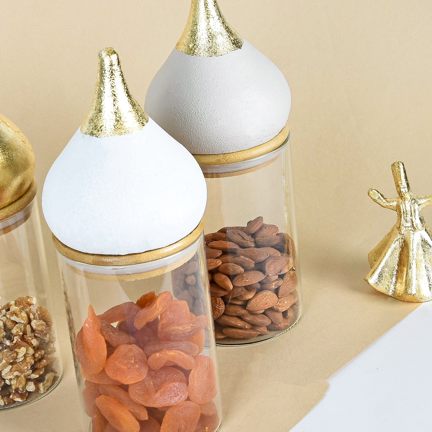 Jars with Domes Set of 3