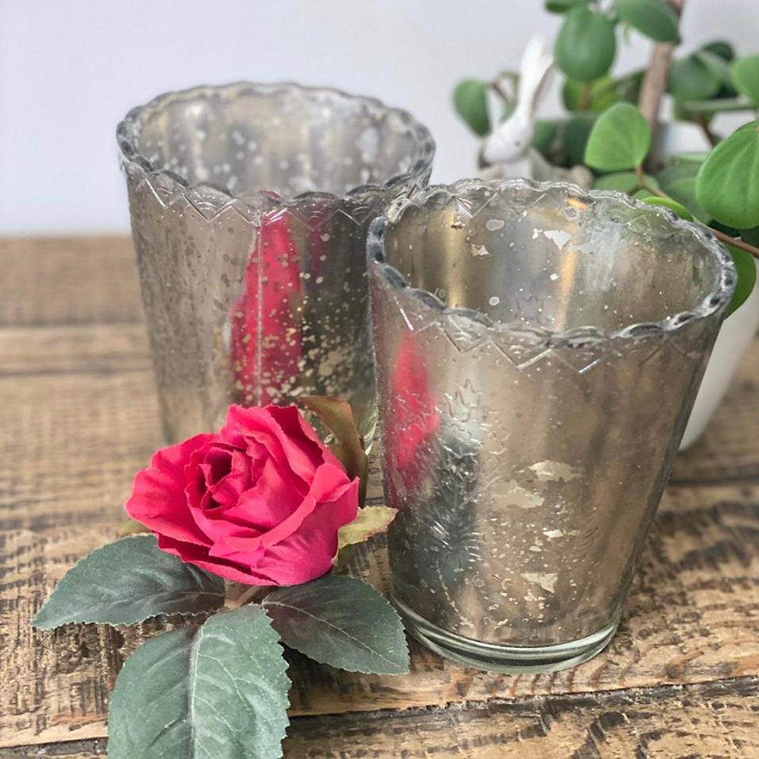 Silver Candle Holders set of 2