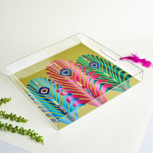 Three Feathers Plexi Tray