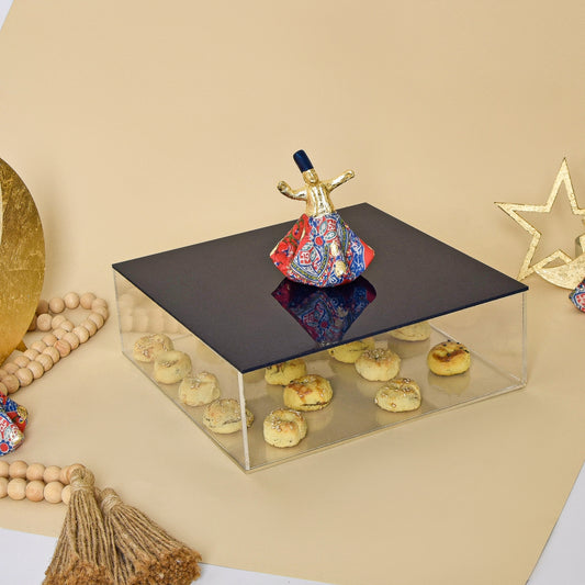 Egyptian Khayamiah Dervish with Gold Leaf – Acrylic Square Box