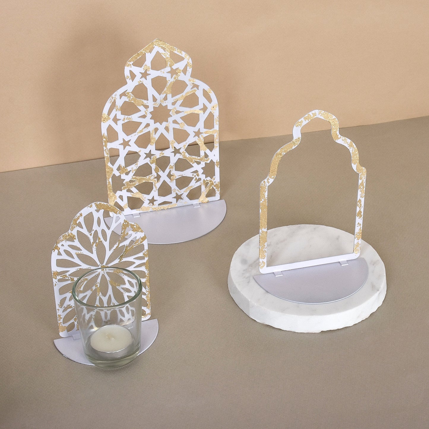 Metal Table Decoration Set of 3