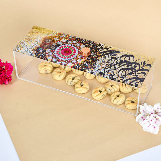 Silhouette with Flowers & Arabic Calligraphy Collage Plexi Long Box