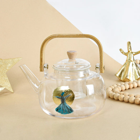 Gold Dancing Dervish Teapot