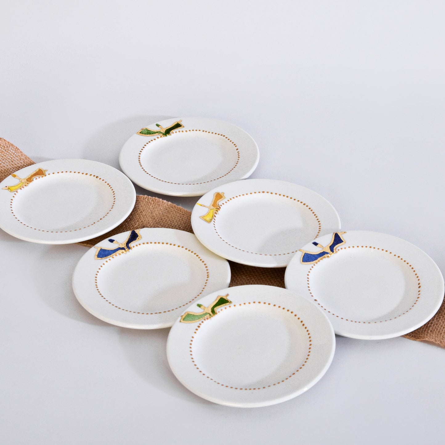 The Trio Dervish Dessert Plates Set of Six