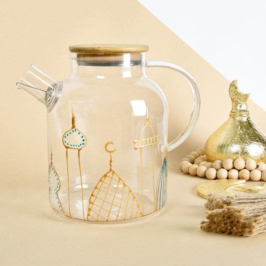 Islamic Village Gold Outline Teapot