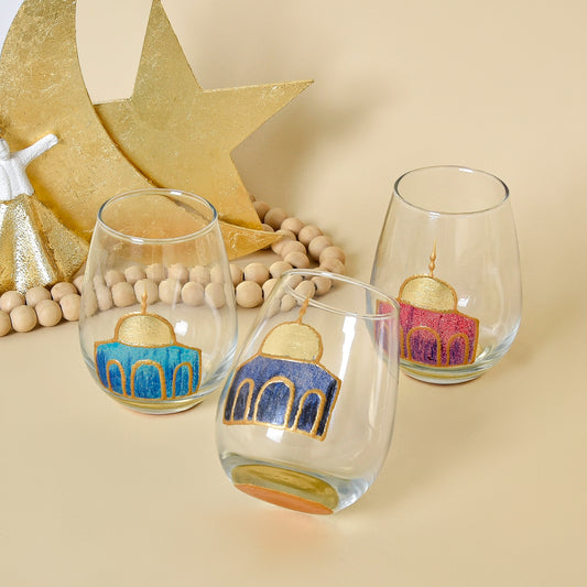 Golden Dome - Water Glasses Set of Six