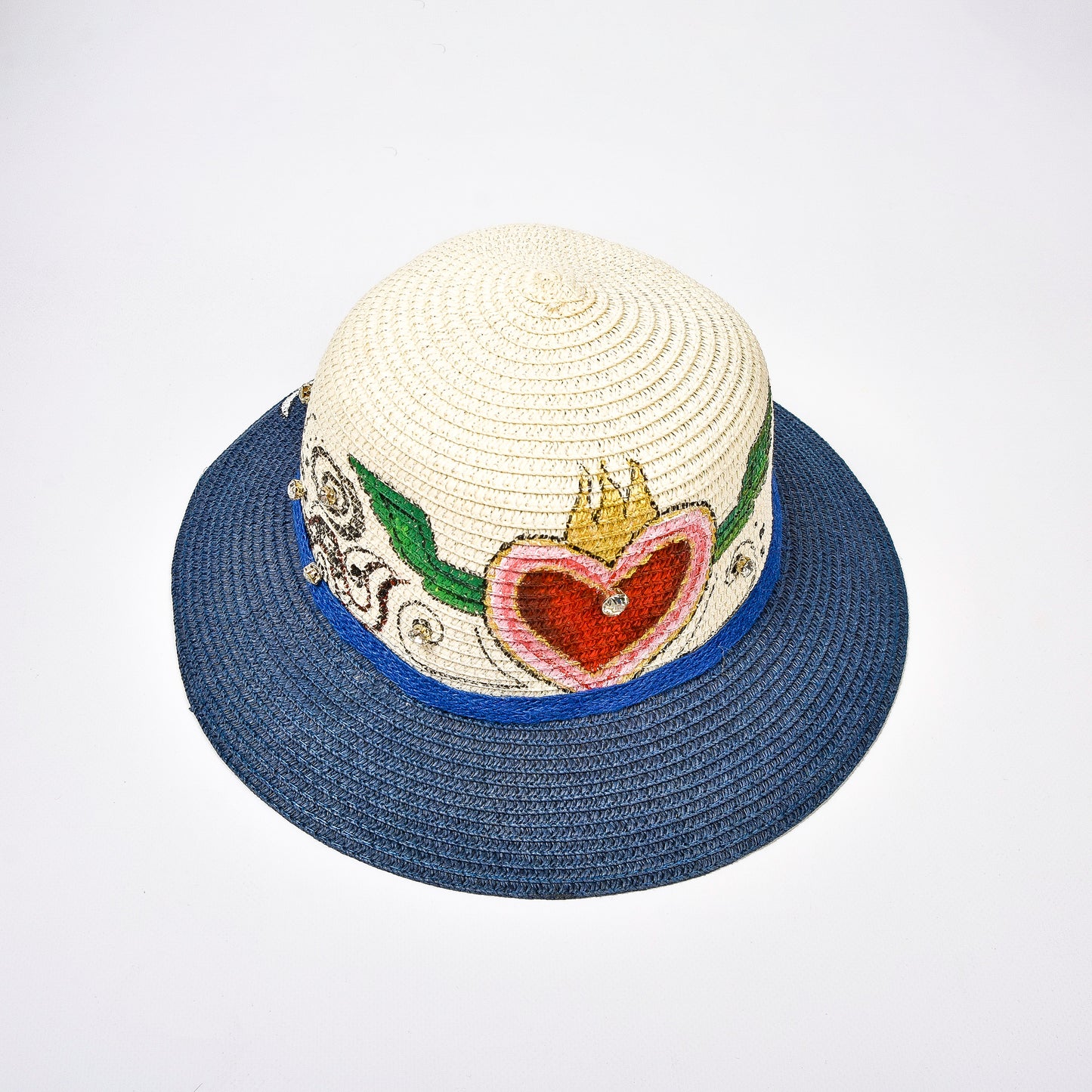 Small Blue Heart with Arabic Calligraphy Love Hat