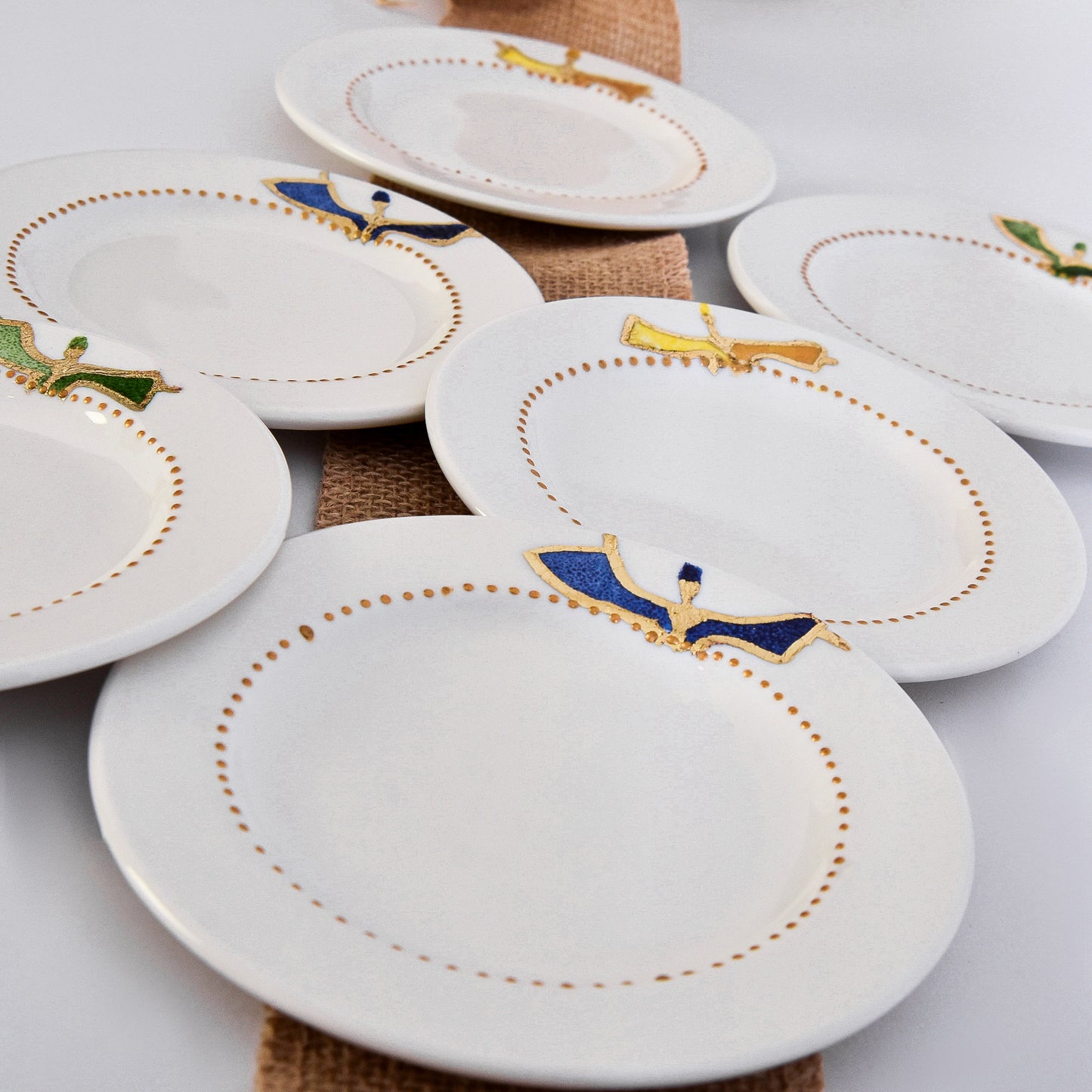 The Trio Dervish Dessert Plates Set of Six