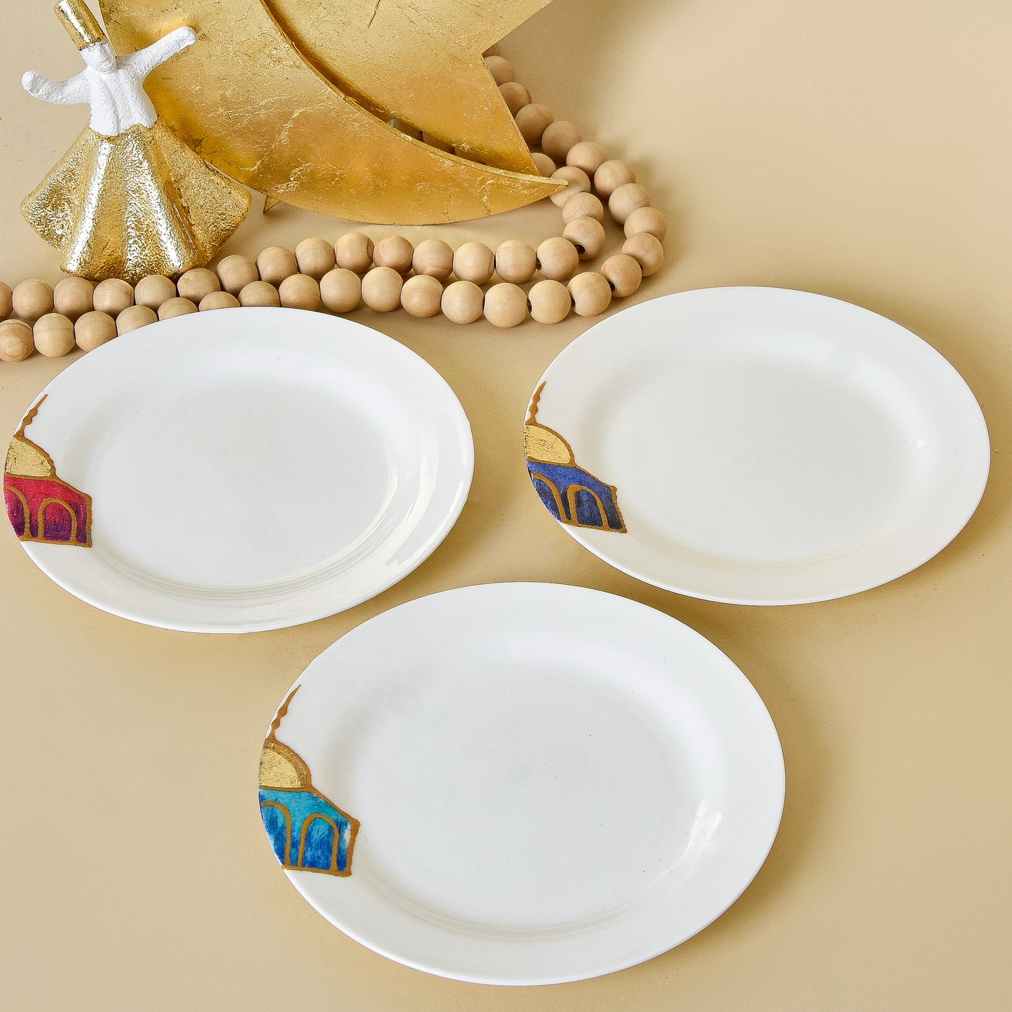 Golden Dome - Dessert Plates Set of Six