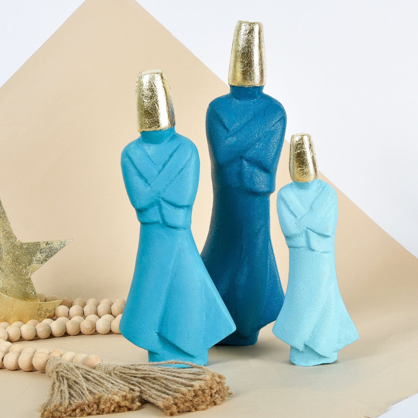 Closed Arms Dervish set of 3