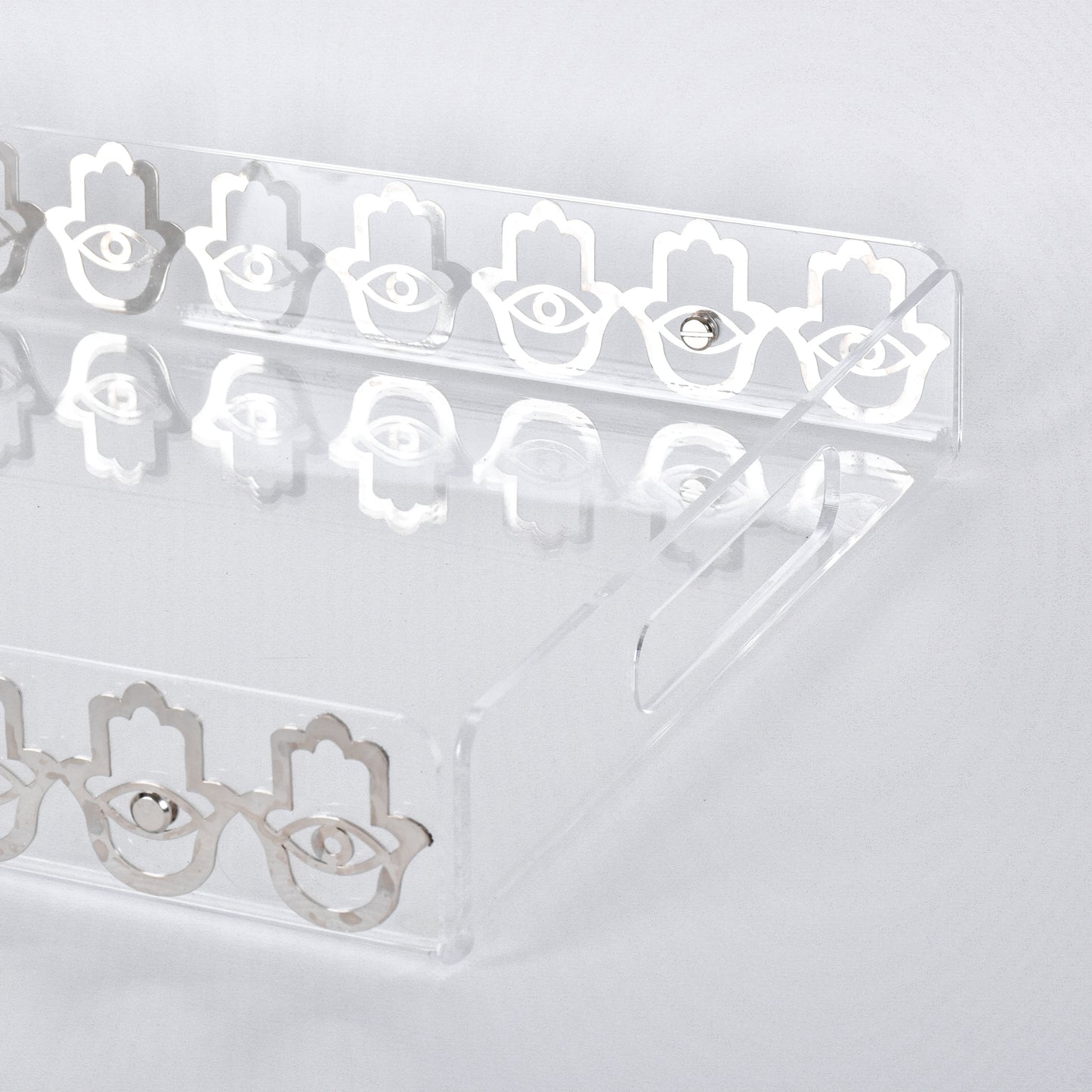 Fatima Hands Plexi Tray - Silver