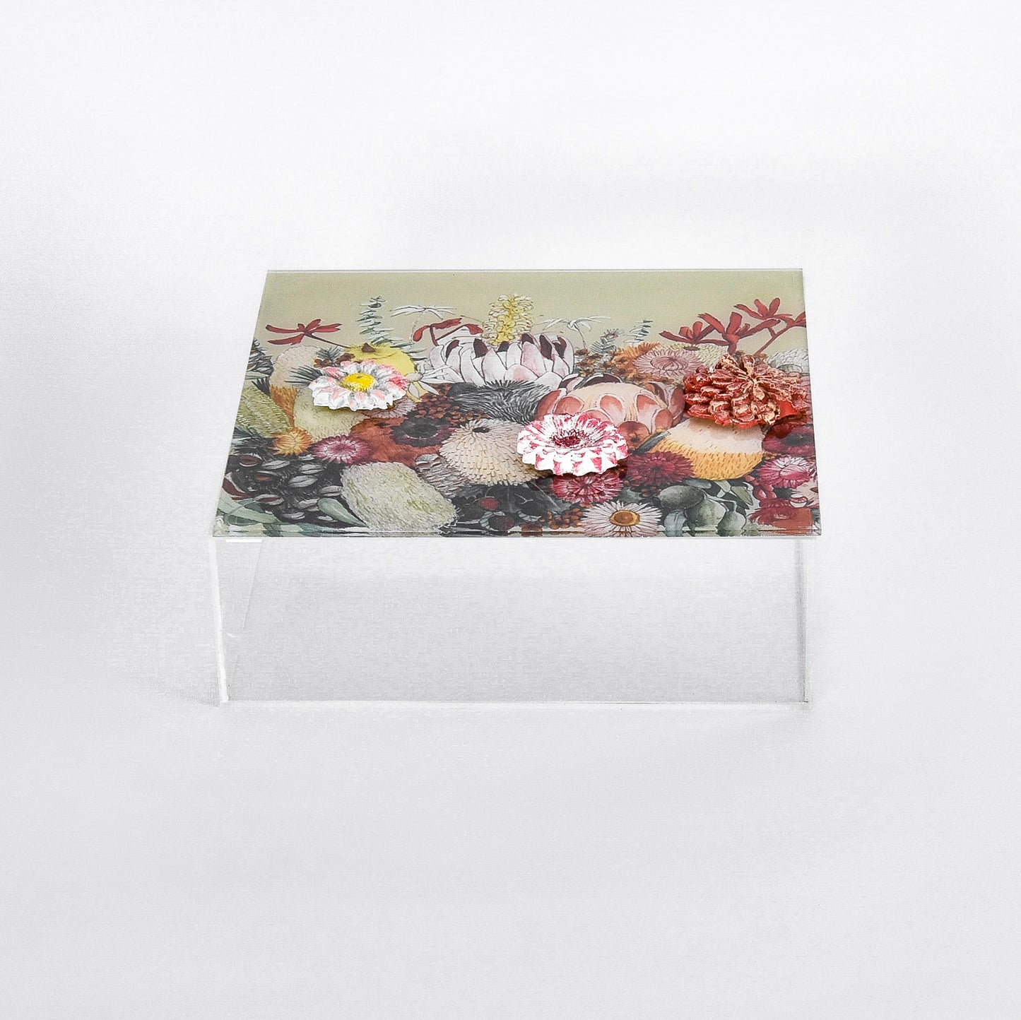 Autumn Flower Plexi Square Box