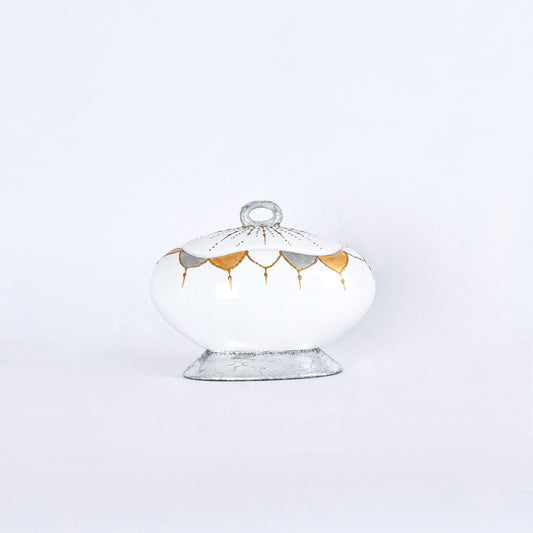 Silver & Gold Classic Container with cover