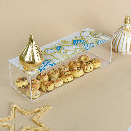 Islamic Village Gold Outline Plexi Long Box