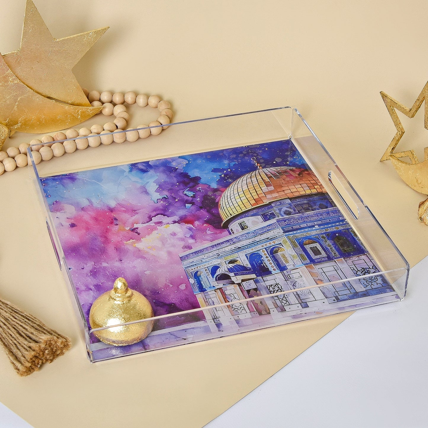 Golden Dome - Acrylic Serving Tray
