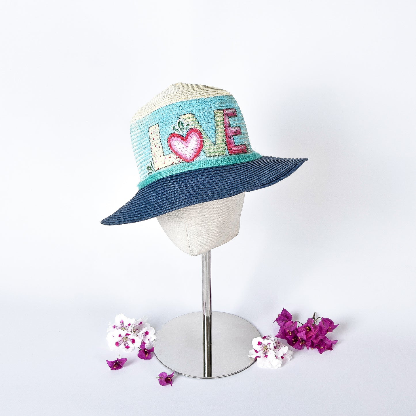 Small Blue Love Hat