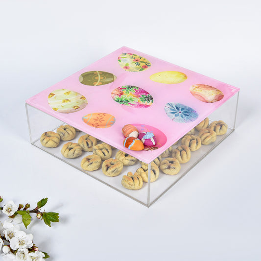 Pastel Easter Eggs Plexi Square Box