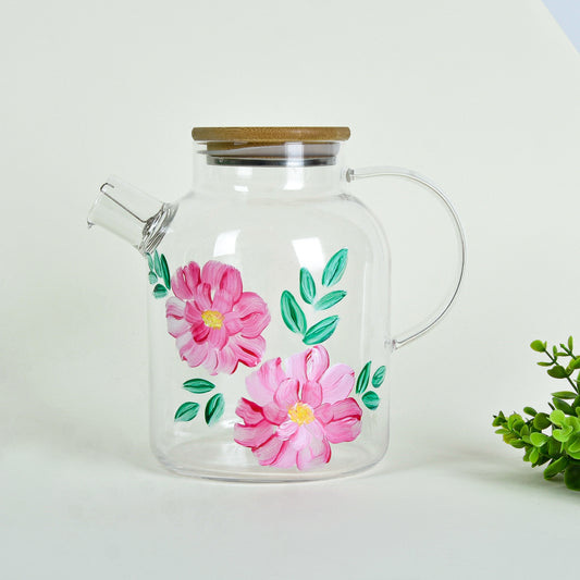 Pastel Bird & Flowers Teapot