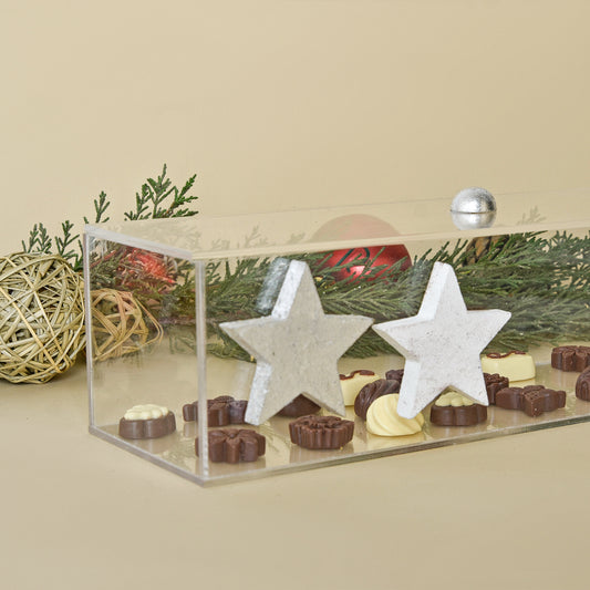 Mixed Stars Accents – Long Acrylic Box