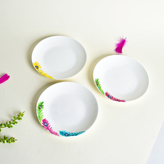 Three Feathers Dessert Plates Set of Six