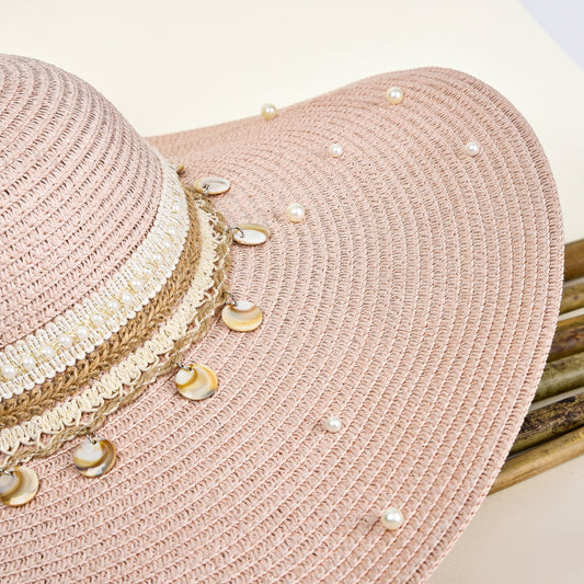 Big Pink with Pearls Hat