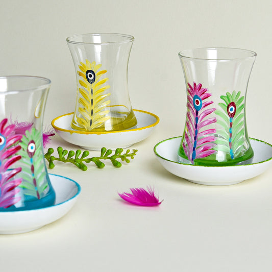 Three Feathers Tea Cups With Saucers Set of Six