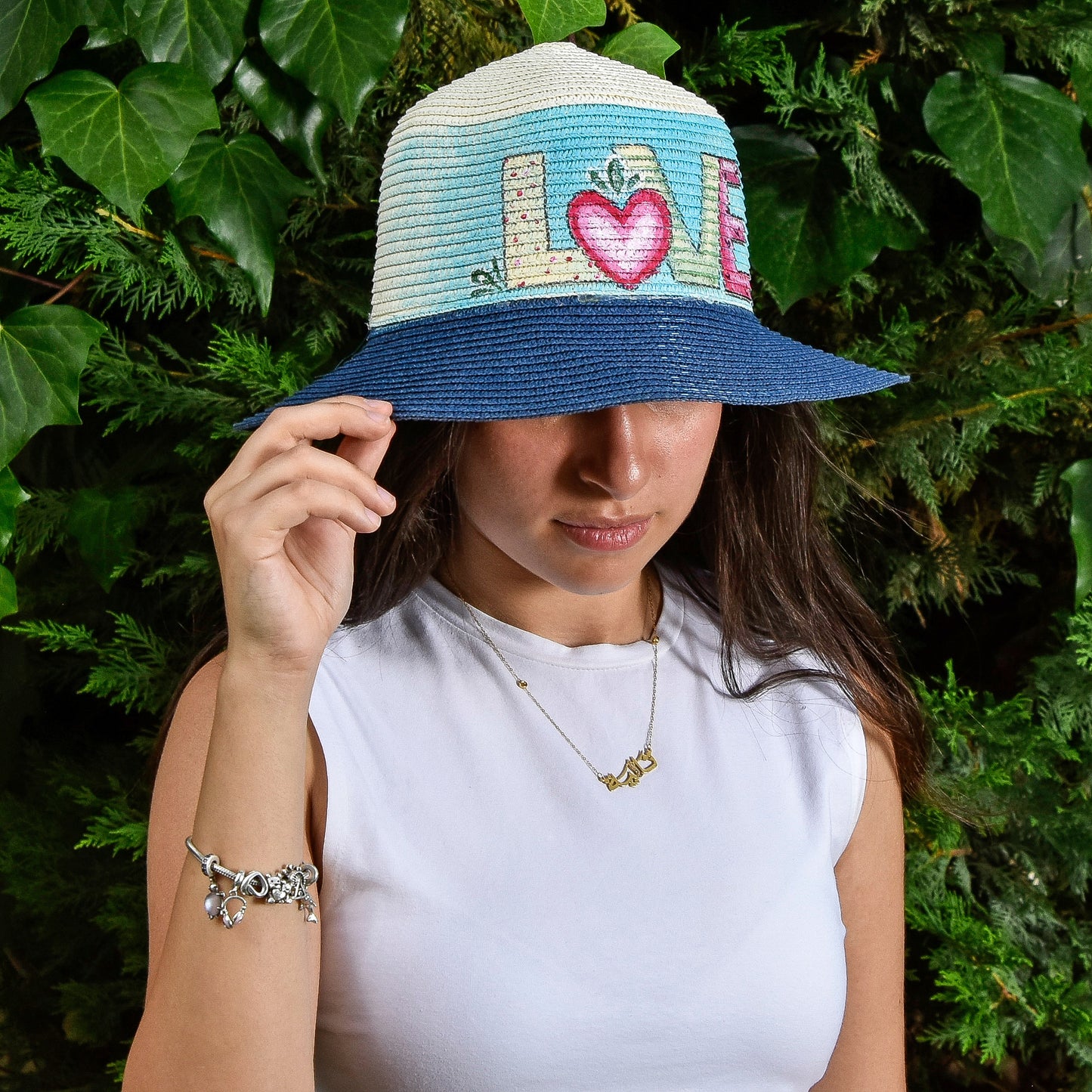 Small Blue Love Hat