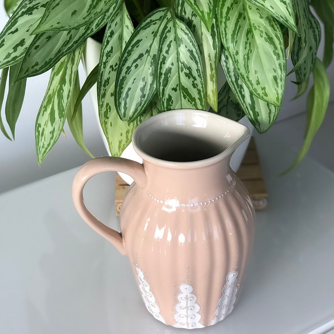 Beige with lace design water Jug