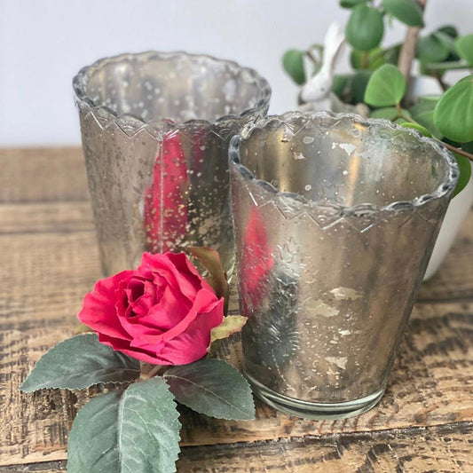 Silver Candle Holders set of 2